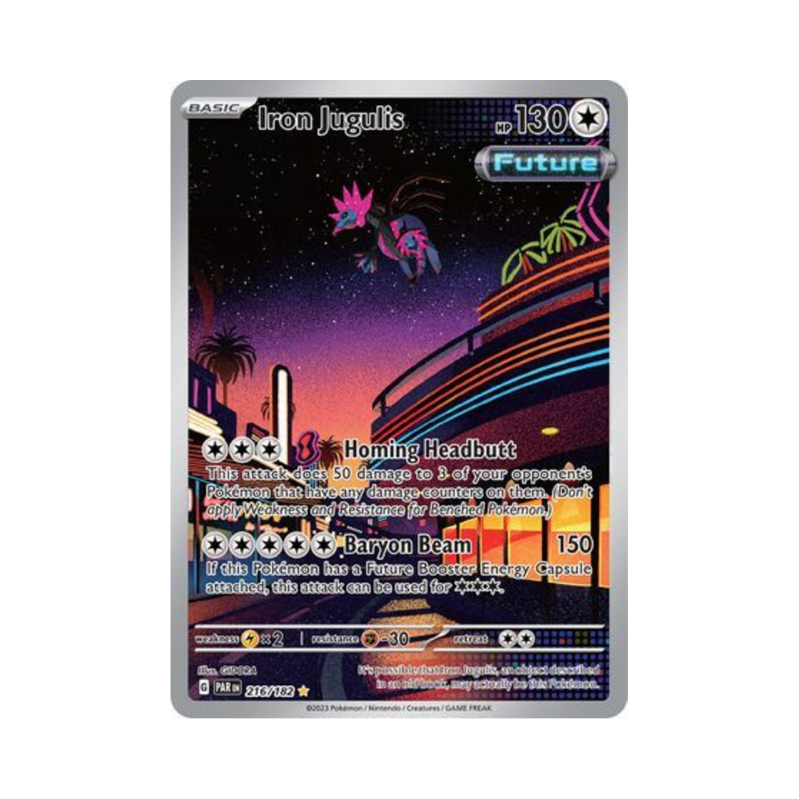 포켓몬 TCG 무쇠머리 IR 파라독스 리프트 (영문판)(Pokemon TCG Iron Jugulis IR Paradox Rift (English Ver.)) - 1