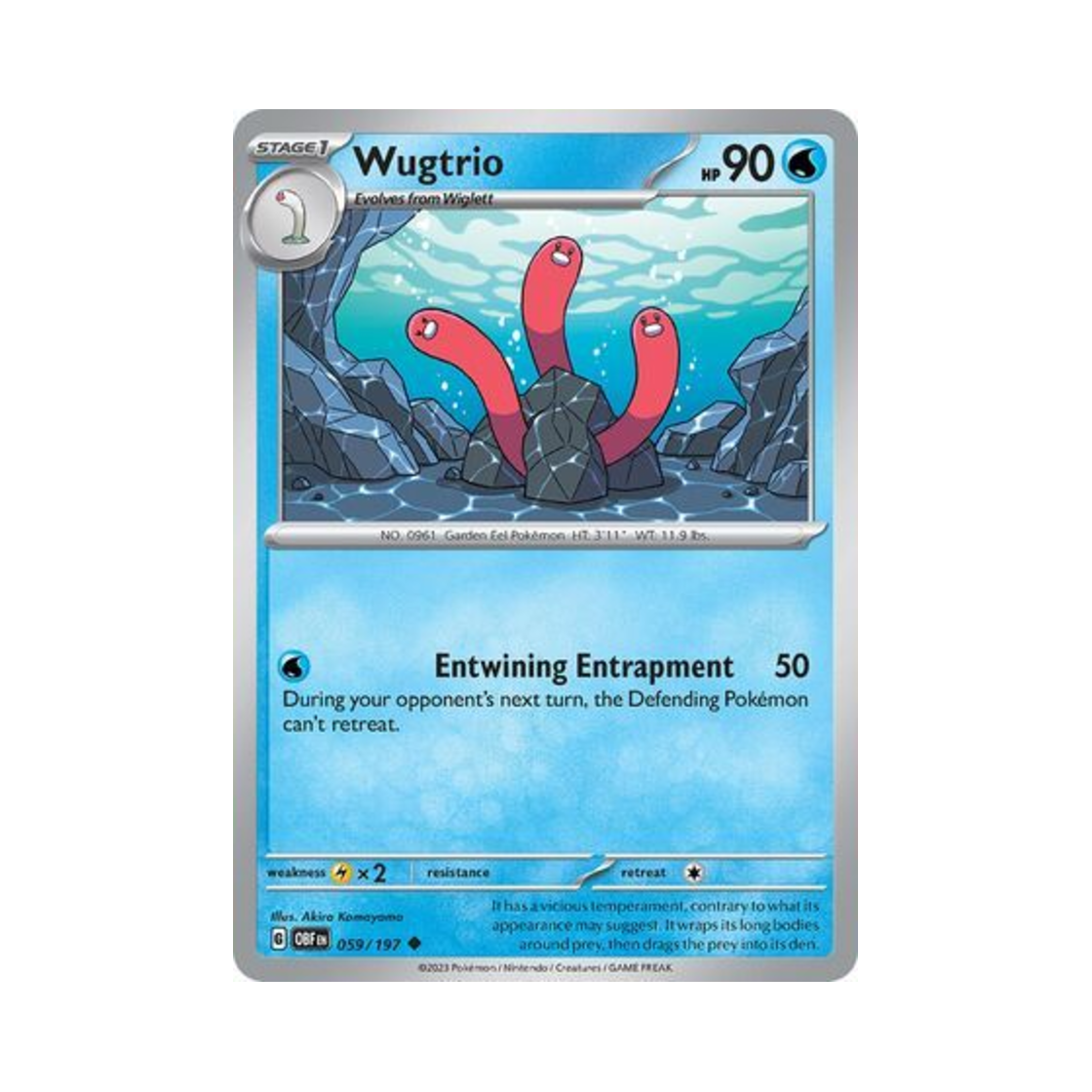 포켓몬 TCG 바닥트리오 U 옵시디언 플레임즈 (영문판)(Pokemon TCG Wugtrio U Obsidian Flames (English Ver.)) - 1