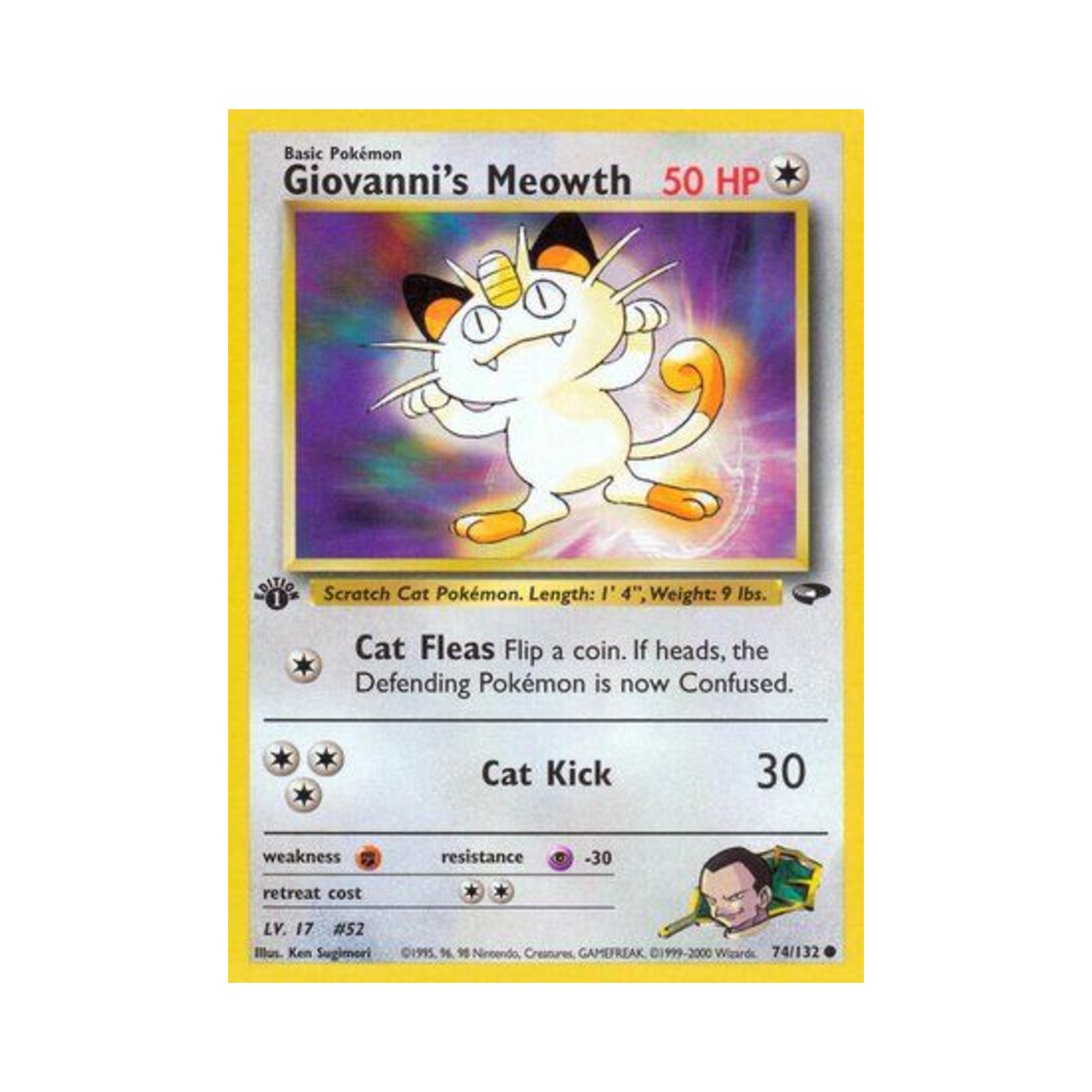 포켓몬 TCG 비주기의 나옹 C 짐 첼린지 (영문판)(Pokemon TCG Giovanni's Meowth C Gym Challenge (English Ver.)) - 1