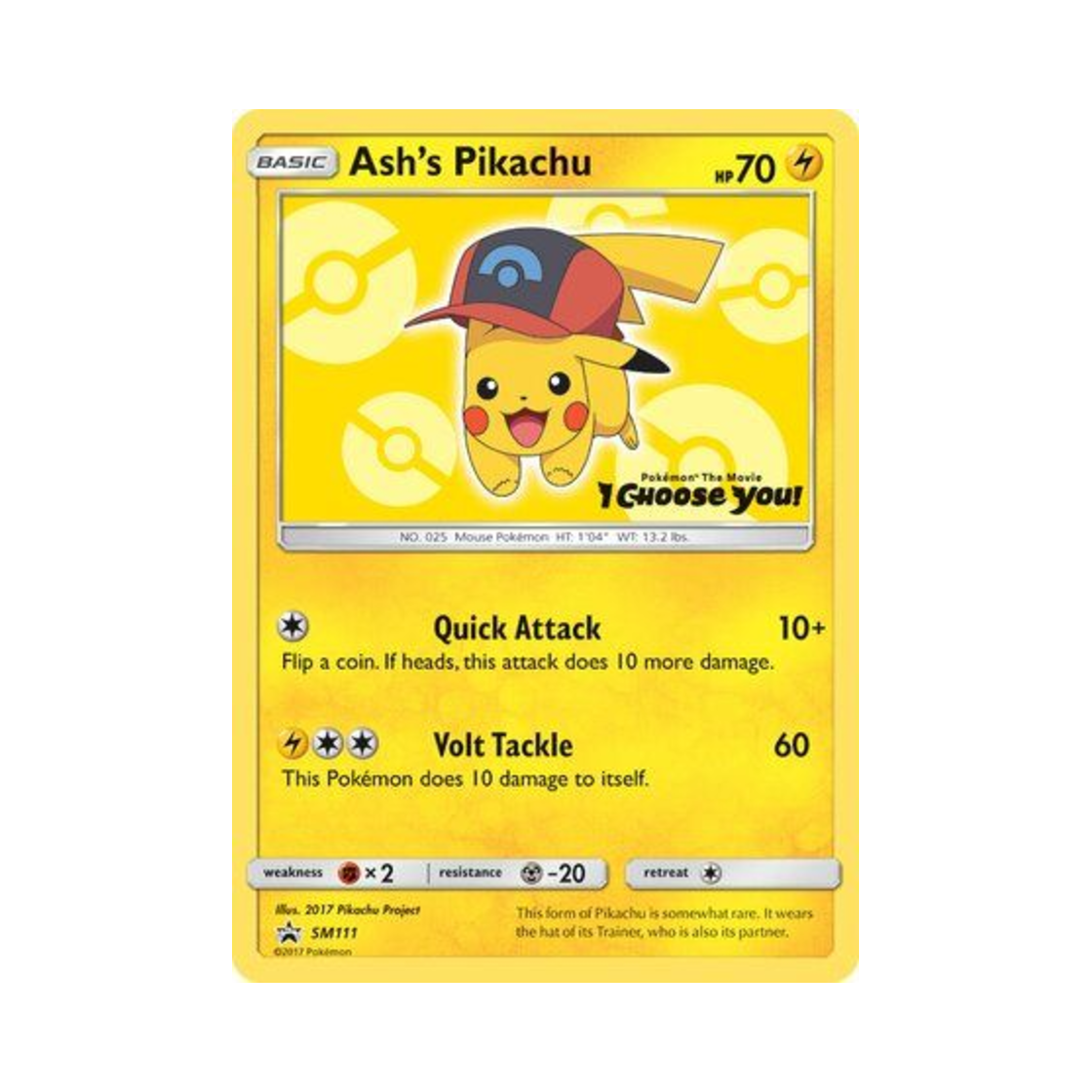 포켓몬 TCG 지우의 피카츄 P 썬 & 문 프로모카드 (영문판)(Pokemon TCG Ash's Pikachu P Sun & Moon Promos (English Ver.)) - 1
