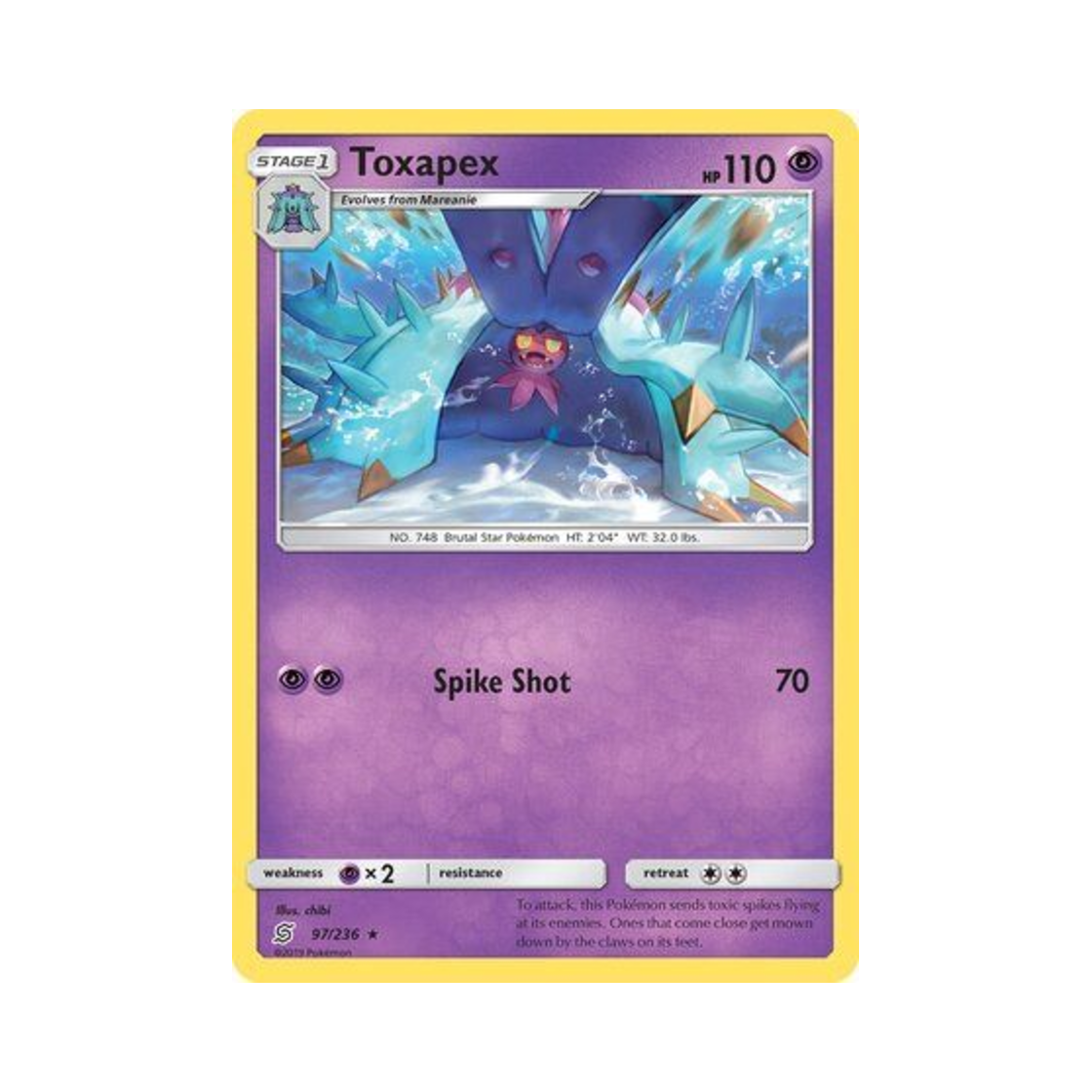 포켓몬 TCG 더시마사리 R 유니파이드 마인즈 (영문판)(Pokemon TCG Toxapex R Unified Minds (English Ver.)) - 1