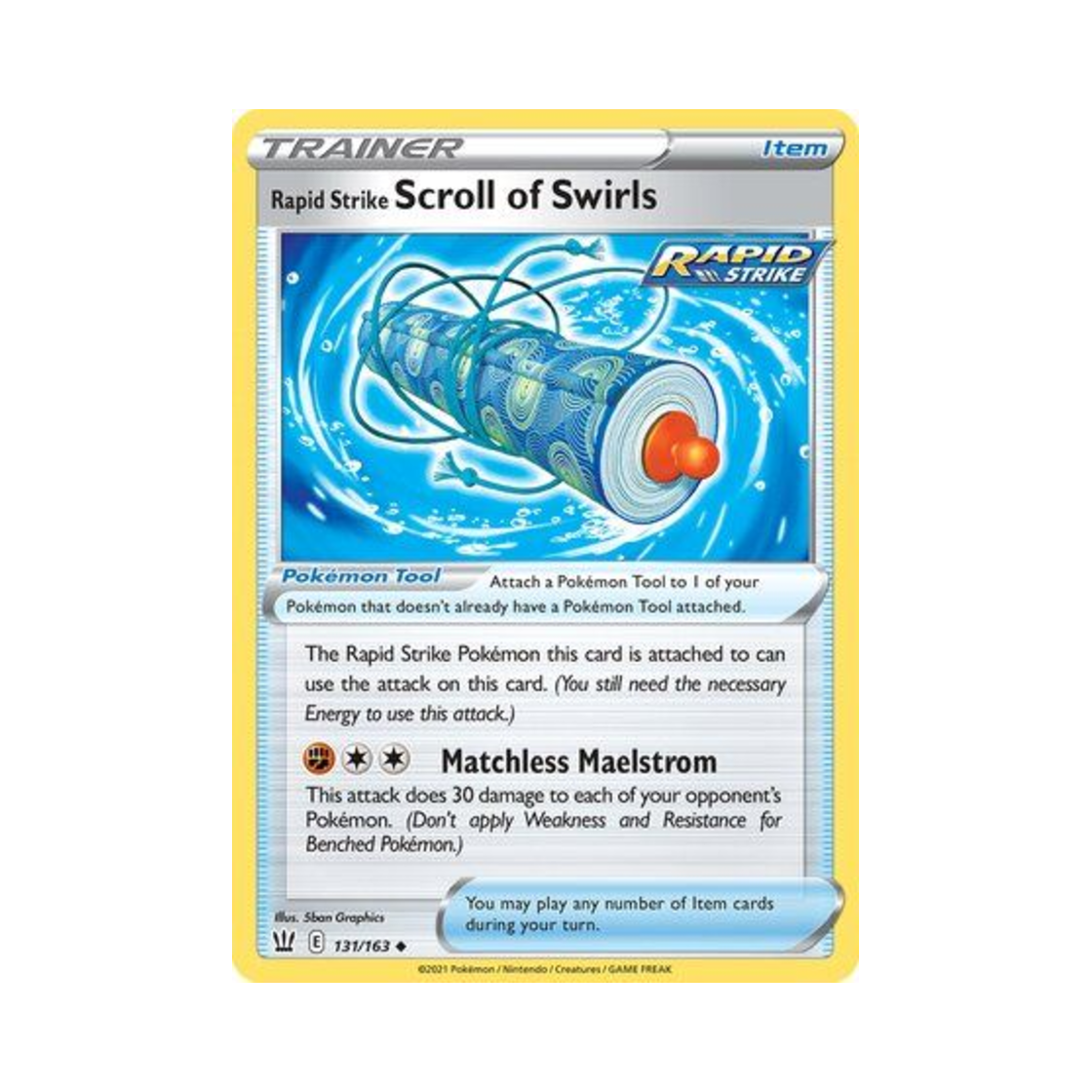 포켓몬 TCG 연격의 두루마리 소용돌이의 권 U 배틀 스타일즈 (영문판)(Pokemon TCG Rapid Strike Scroll of Swirls U Battle Styles (English Ver.)) - 1