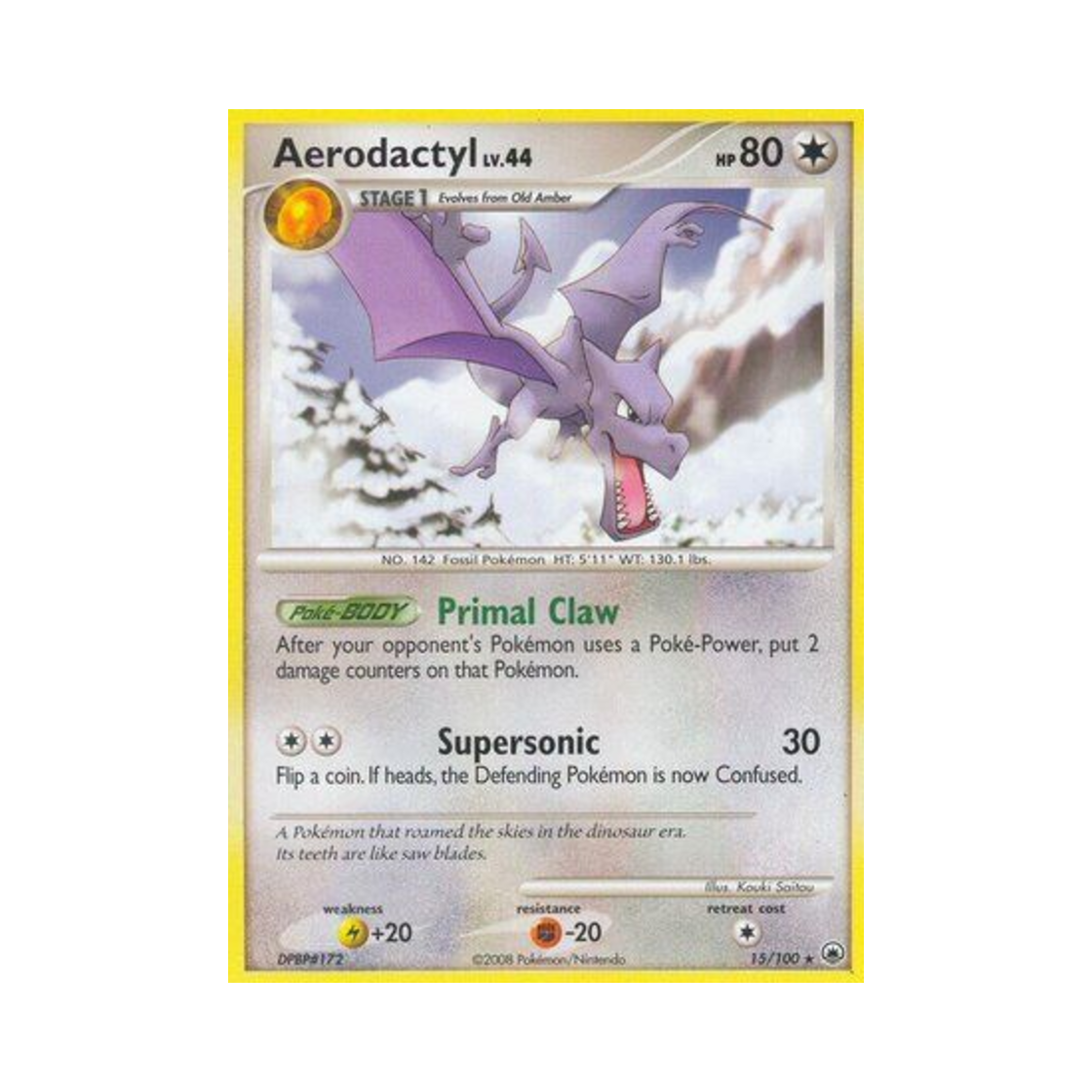 포켓몬 TCG 프테라 R 마제스티 던 (영문판)(Pokemon TCG Aerodactyl R Majestic Dawn (English Ver.)) - 1