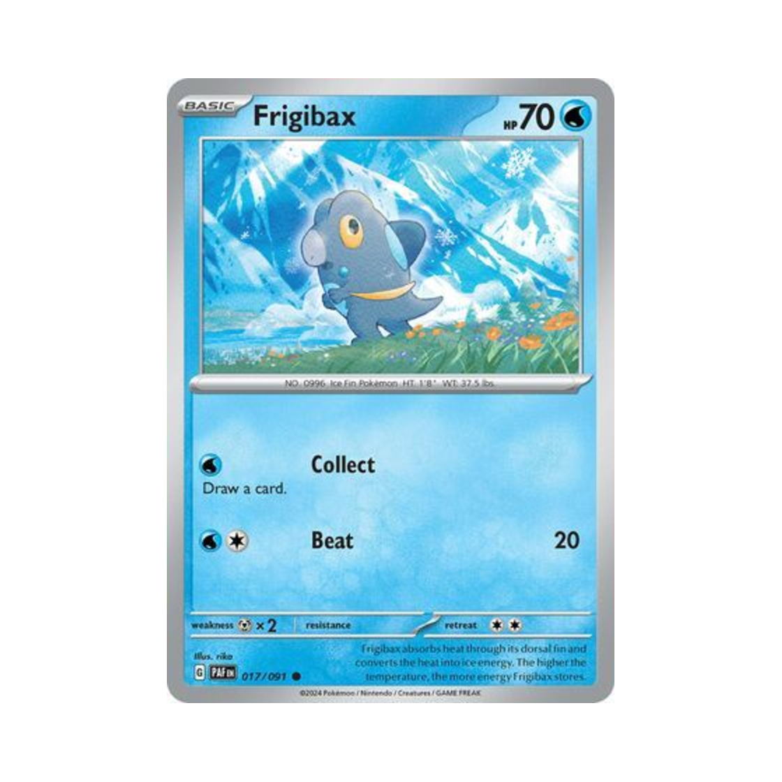 포켓몬 TCG 드니차 C 팔데아 페이트 (영문판)(Pokemon TCG Frigibax C Paldean Fates (English Ver.)) - 1