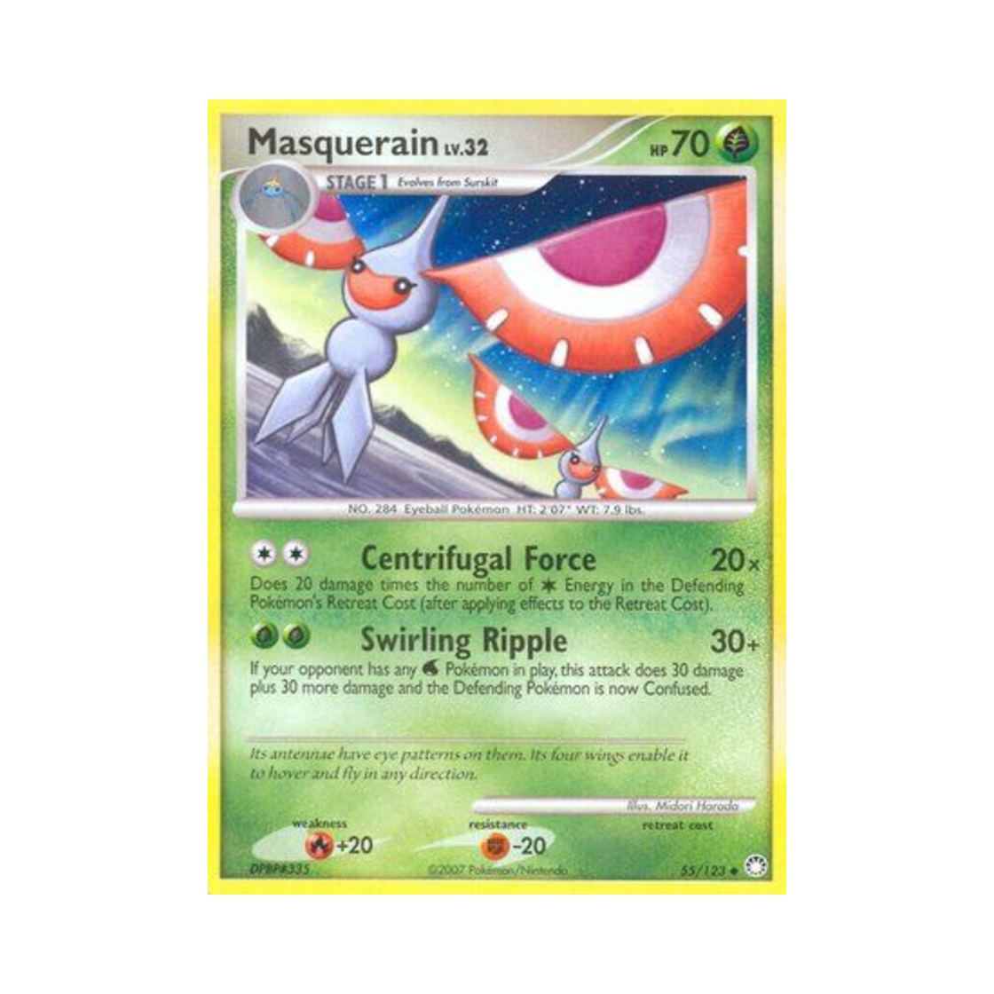 포켓몬 TCG 비나방 U 미스터리어스 트레져스 (영문판)(Pokemon TCG Masquerain U Mysterious Treasures (English Ver.)) - 1