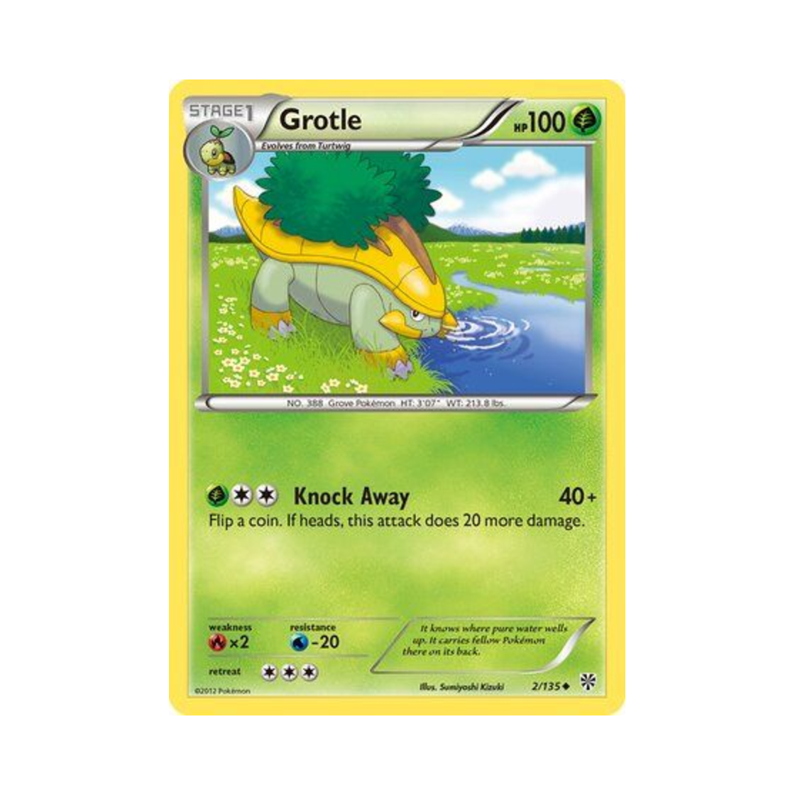 포켓몬 TCG 수풀부기 U 플라스마 스톰 (영문판)(Pokemon TCG Grotle U Plasma Storm (English Ver.)) - 1