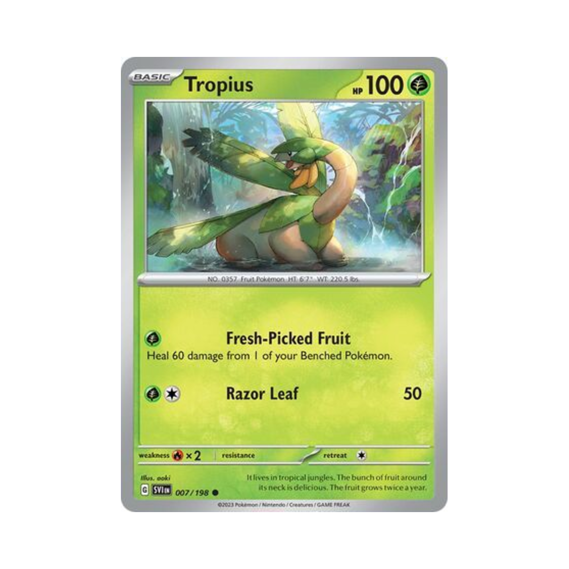 포켓몬 TCG 트로피우스 C 스칼렛 & 바이올렛 (영문판)(Pokemon TCG Tropius C Scarlet & Violet (English Ver.))
