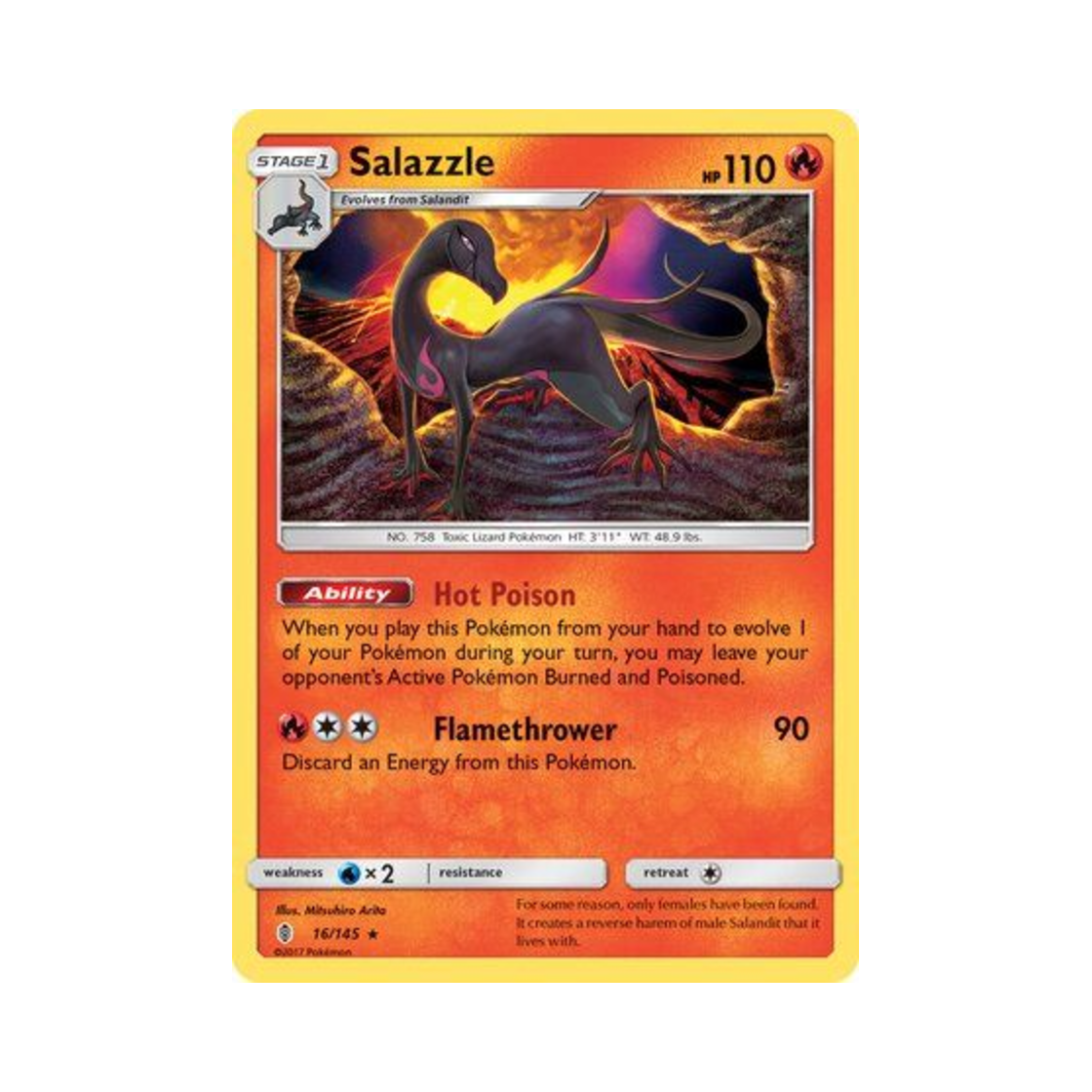 포켓몬 TCG 염뉴트 R 가디언스 라이징 (영문판)(Pokemon TCG Salazzle R Guardians Rising (English Ver.)) - 1