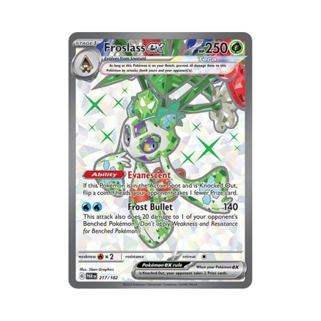 포켓몬 TCG 눈여아 ex UR 파라독스 리프트 (영문판)(Pokemon TCG Froslass ex UR Paradox Rift (English Ver.))