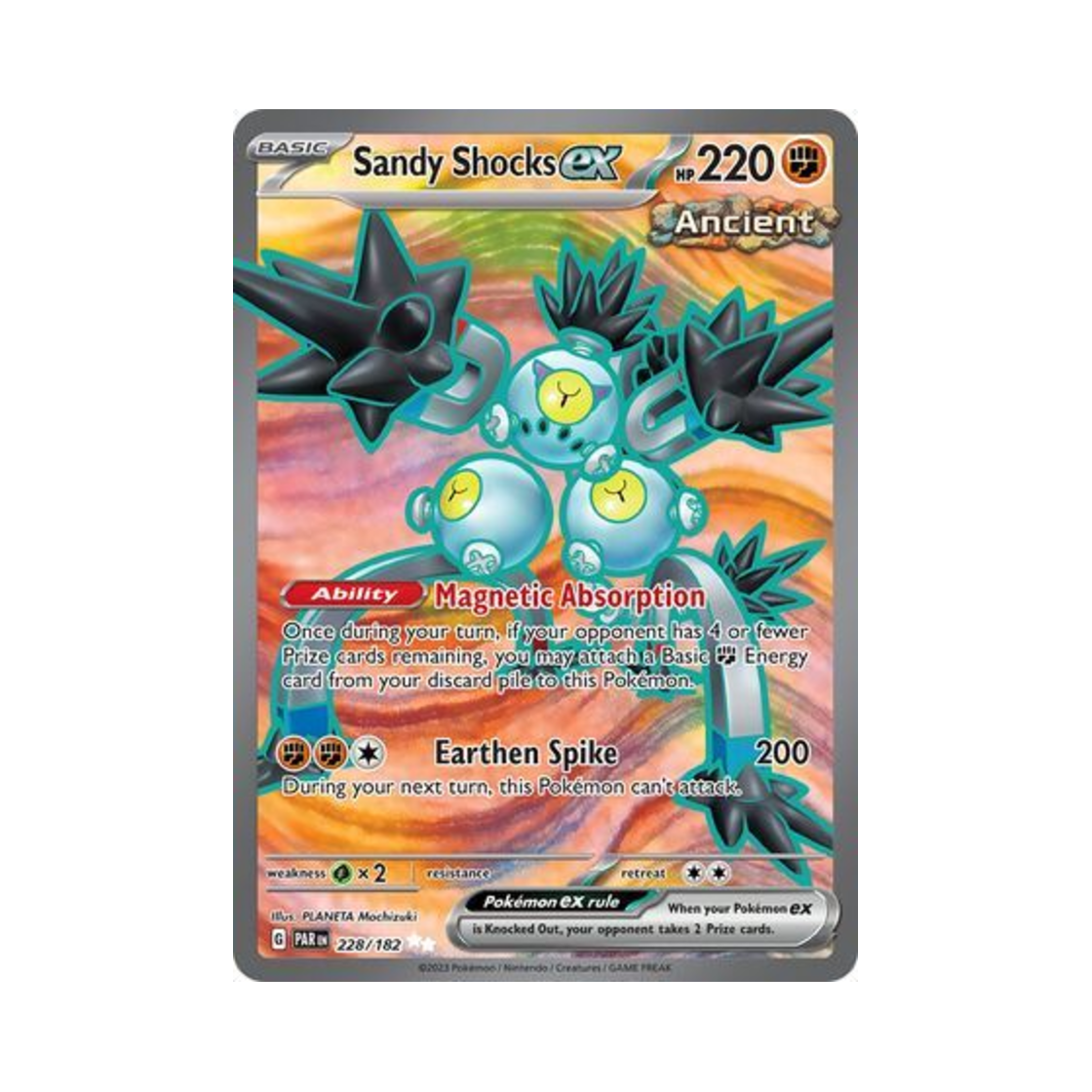 포켓몬 TCG 모래털가죽 ex UR 파라독스 리프트 (영문판)(Pokemon TCG Sandy Shocks ex UR Paradox Rift (English Ver.))