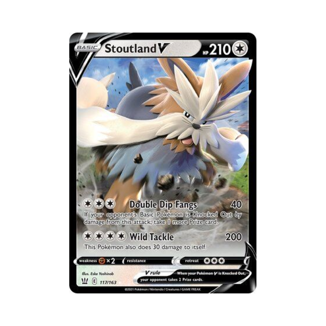 포켓몬 TCG 바랜드 V HRV 배틀 스타일즈 (영문판)(Pokemon TCG Stoutland V HRV Battle Styles (English Ver.)) - 1