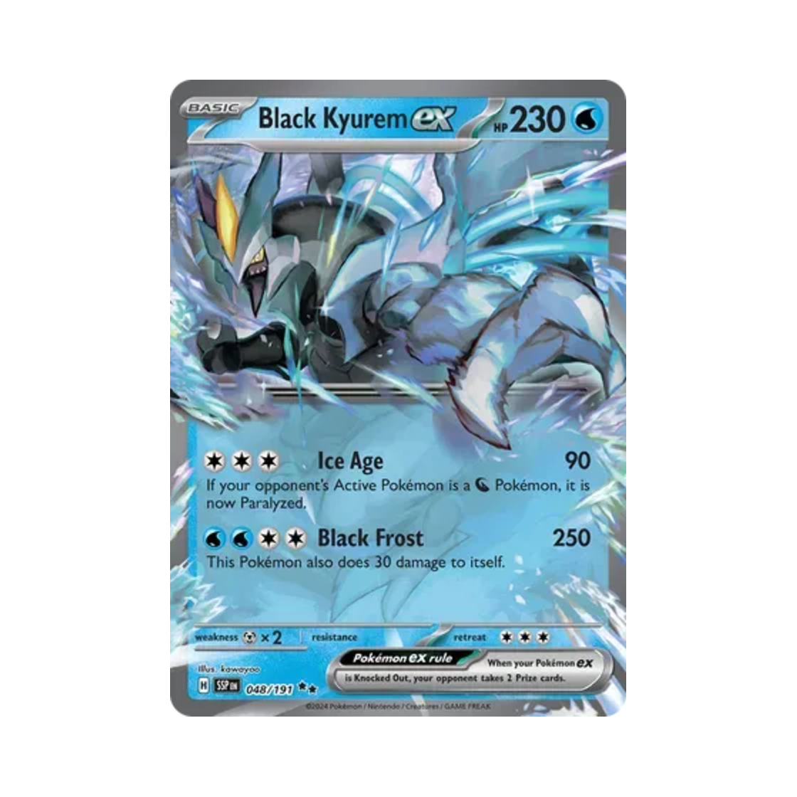 포켓몬 TCG 블랙 큐레무 ex DR 서징 스파크 (영문판)(Pokemon TCG Black Kyurem ex DR Surging Sparks (English Ver.)) - 1