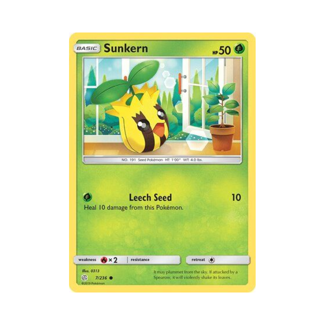 포켓몬 TCG 해너츠 C 코스믹 이클립스 (영문판)(Pokemon TCG Sunkern C Cosmic Eclipse (English Ver.)) - 1