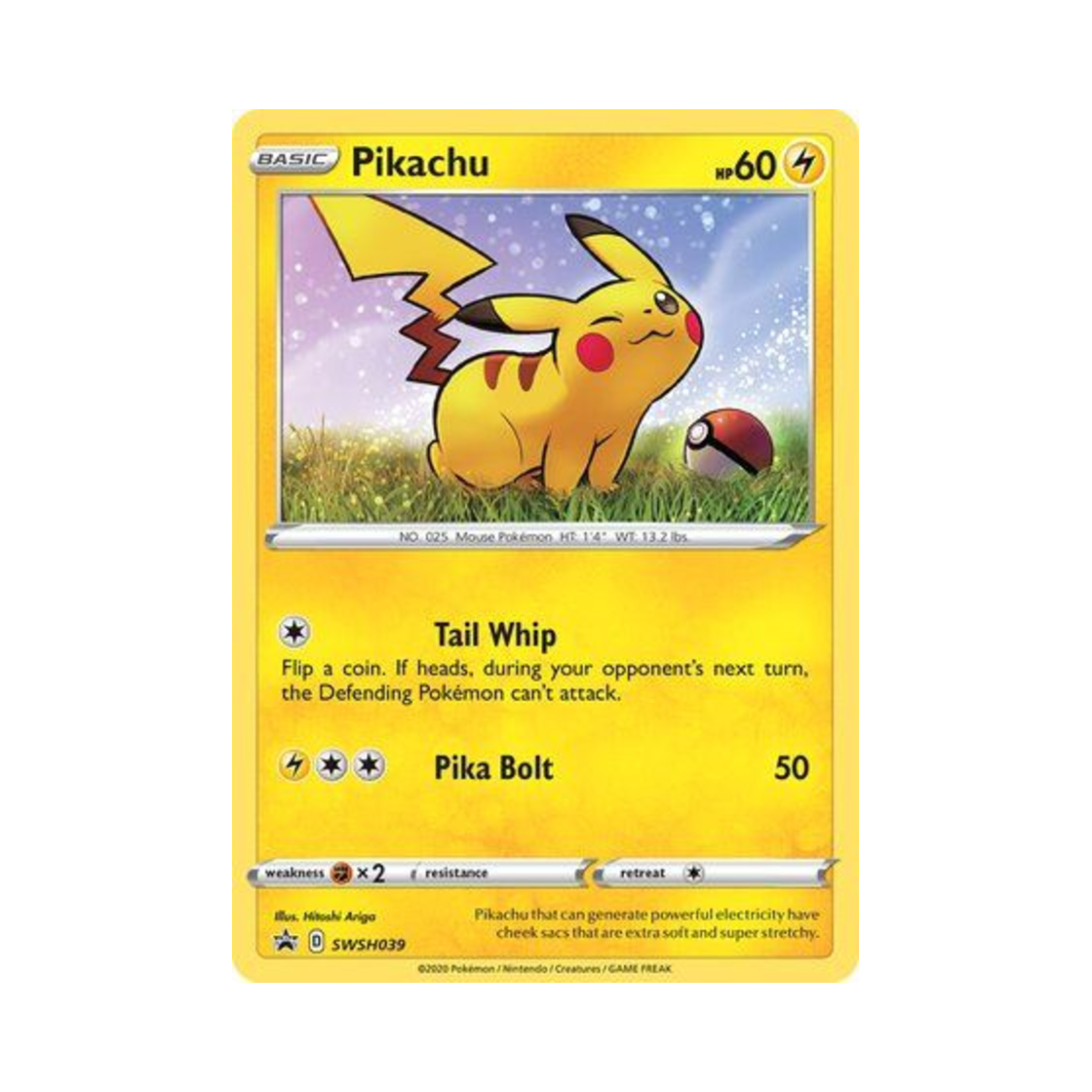 SSPSWSH039 Pokemon TCG Pikachu P Sword & Shield Promos (English Ver.)