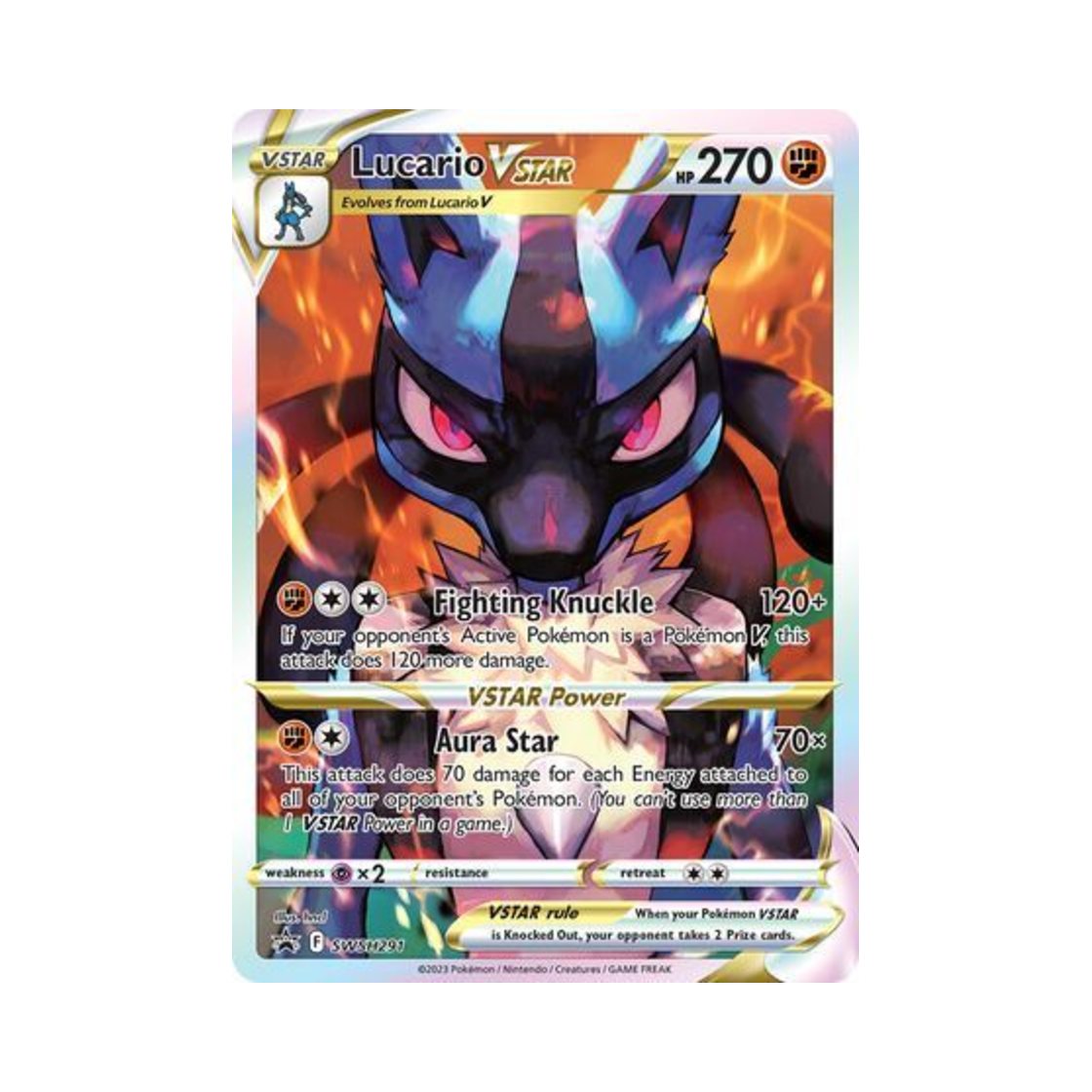 SSPSWSH291 Pokemon TCG Lucario VSTAR P Sword & Shield Promos (English Ver.)