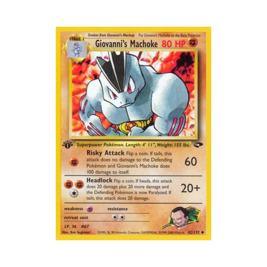 포켓몬 TCG 비주기의 근육몬 U 짐 첼린지 (영문판)(Pokemon TCG Giovanni's Machoke U Gym Challenge (English Ver.)) - 1