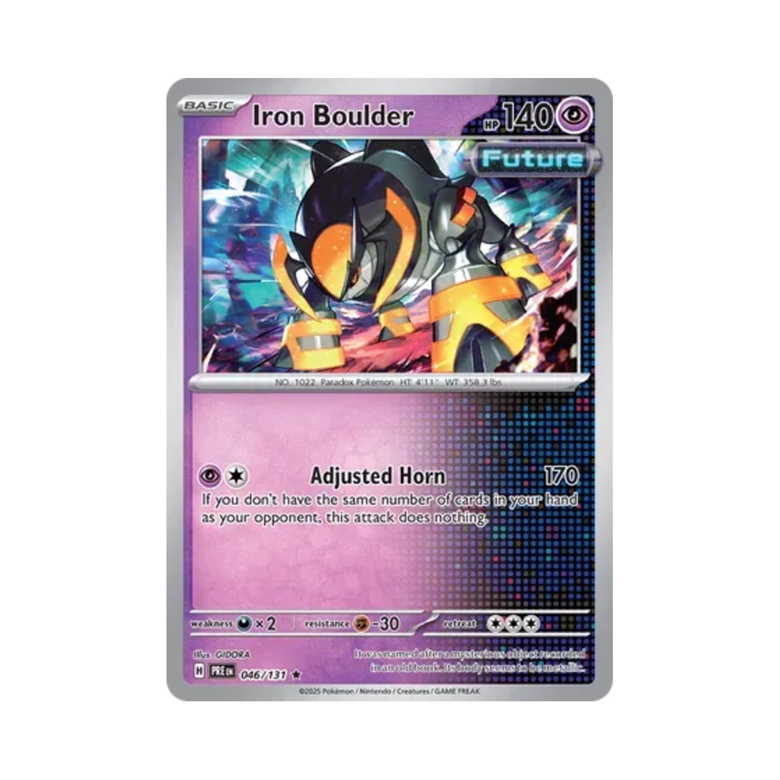포켓몬 TCG 무쇠암석 R 프리즈매틱 에볼루션즈 (영문판)(Pokemon TCG Iron Boulder R Prismatic Evolutions (English Ver.)) - 1
