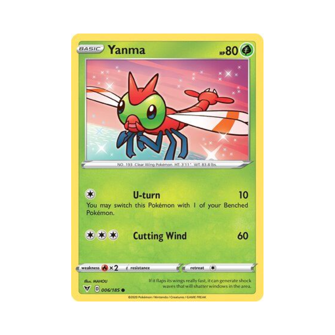 포켓몬 TCG 왕자리 C 비비드 볼티지 (영문판)(Pokemon TCG Yanma C Vivid Voltage (English Ver.)) - 1