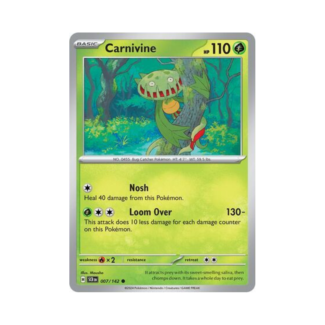 포켓몬 TCG 무스틈니 C 스텔라 크라운 (영문판)(Pokemon TCG Carnivine C Stellar Crown (English Ver.)) - 1
