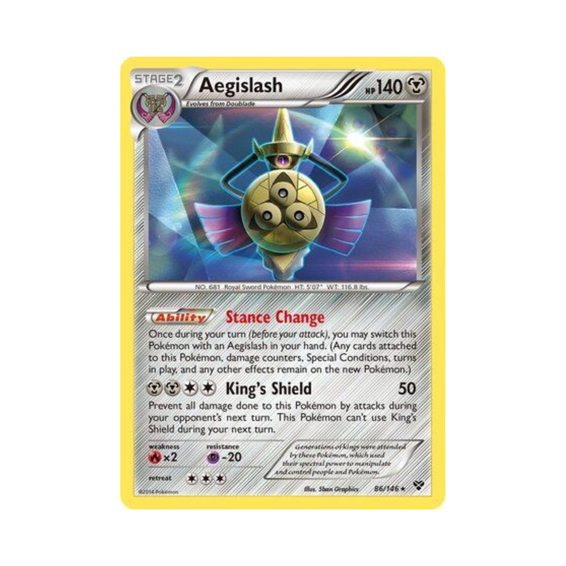 포켓몬 TCG 킬가르도 RH XY (영문판)(Pokemon TCG Aegislash RH XY (English Ver.)) - 1