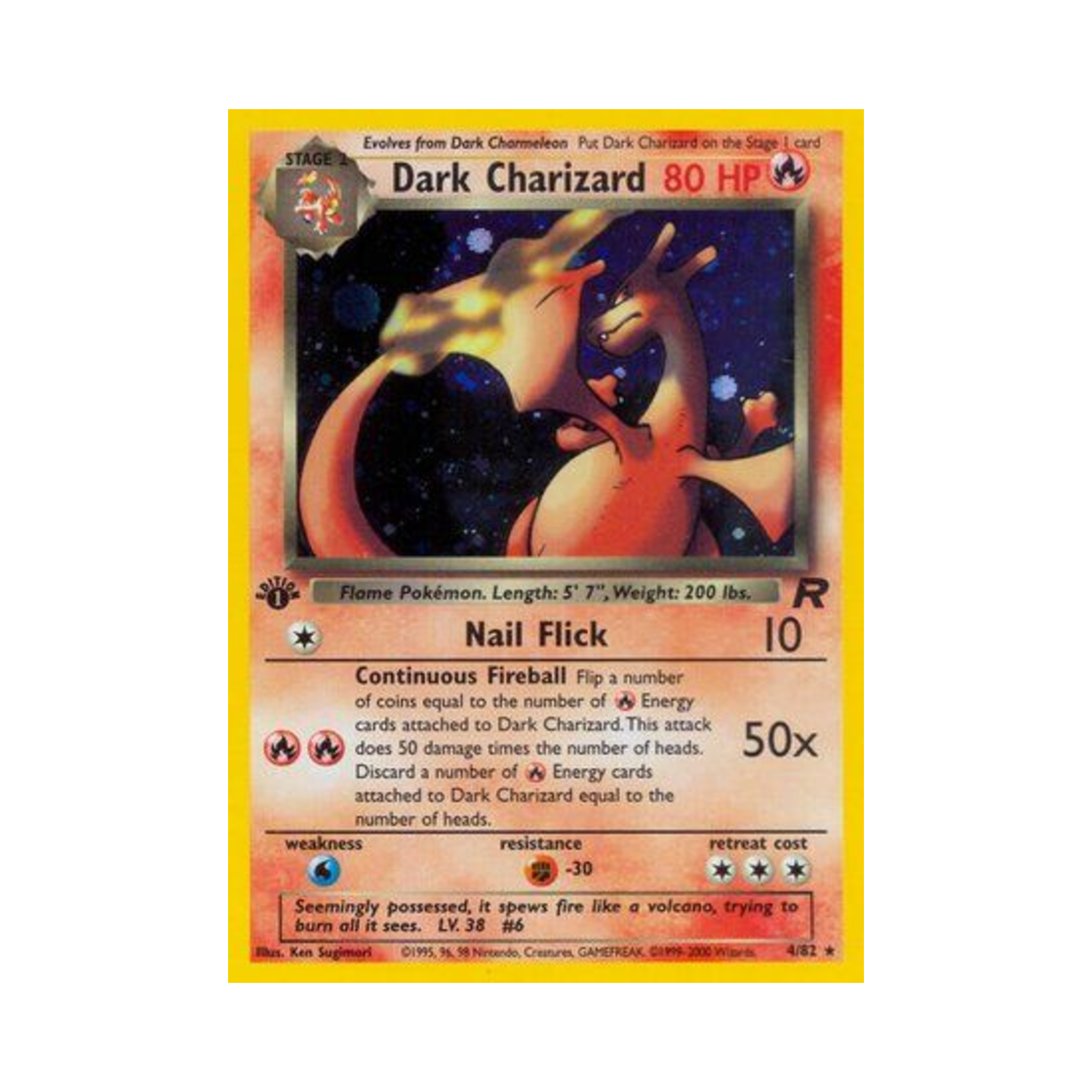 포켓몬 TCG 다크 리자몽 로켓단 퍼스트 에디션 (영문판)(Pokemon TCG Dark Charizard Team Rocket 1st Edition (English Ver.)) - 1