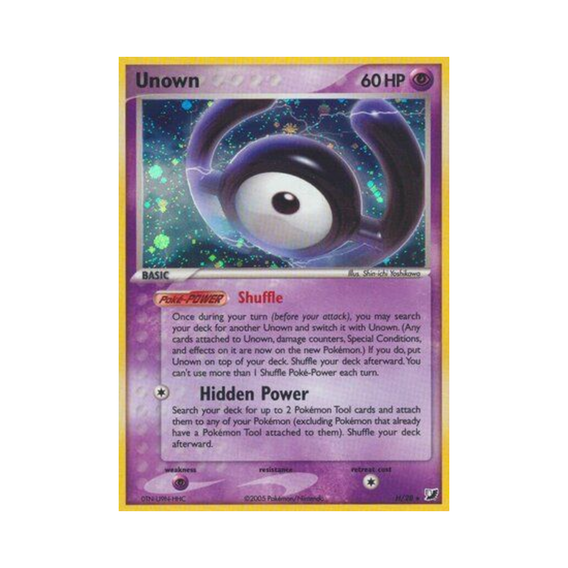 포켓몬 TCG 안농 RH EX 언씬 포시스 (영문판)(Pokemon TCG Unown RH EX Unseen Forces (English Ver.)) - 1