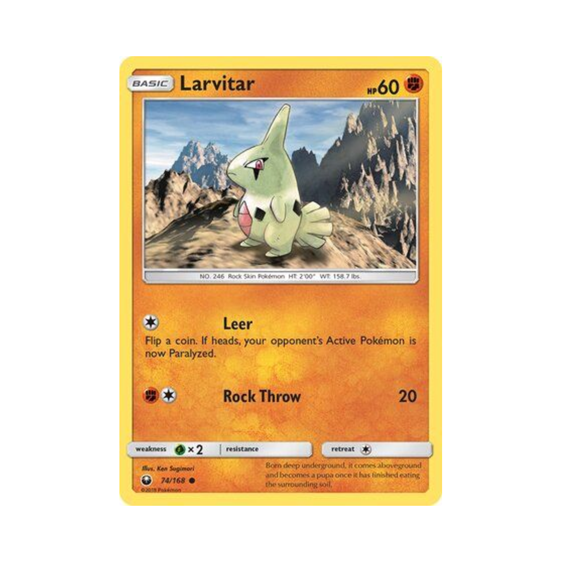 포켓몬 TCG 애버라스 C 셀레스티얼 스톰 (영문판)(Pokemon TCG Larvitar C Celestial Storm (English Ver.)) - 1