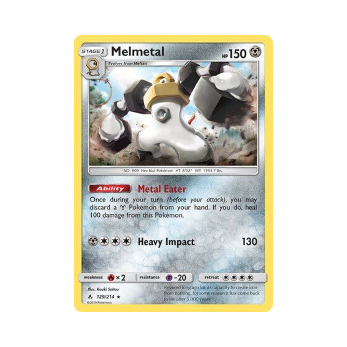 포켓몬 TCG 멜메탈 RH 언브로큰 본즈 (영문판)(Pokemon TCG Melmetal RH Unbroken Bonds (English Ver.)) - 1