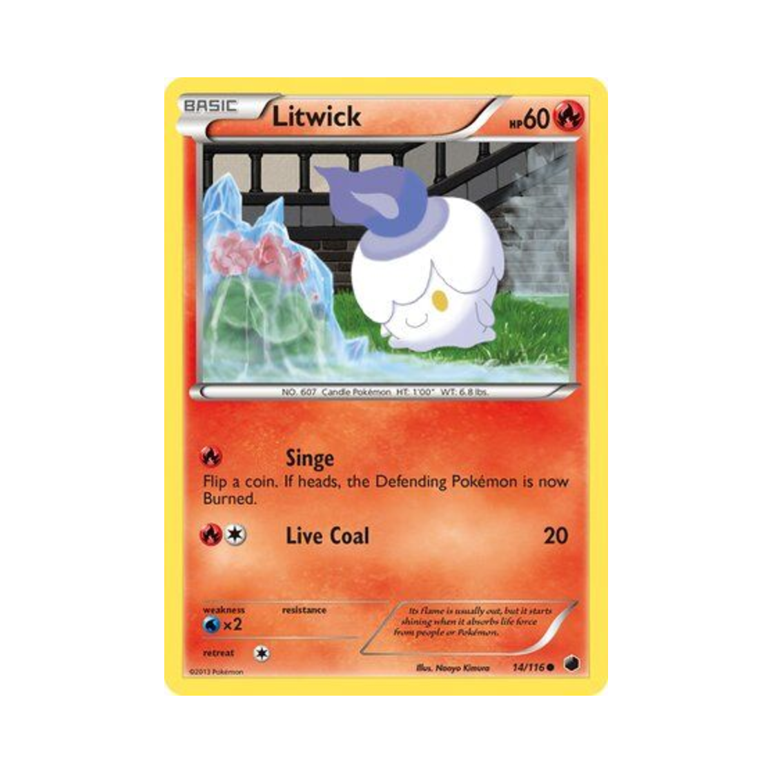 포켓몬 TCG 불켜미 C 플라스마 프리즈 (영문판)(Pokemon TCG Litwick C Plasma Freeze (English Ver.))