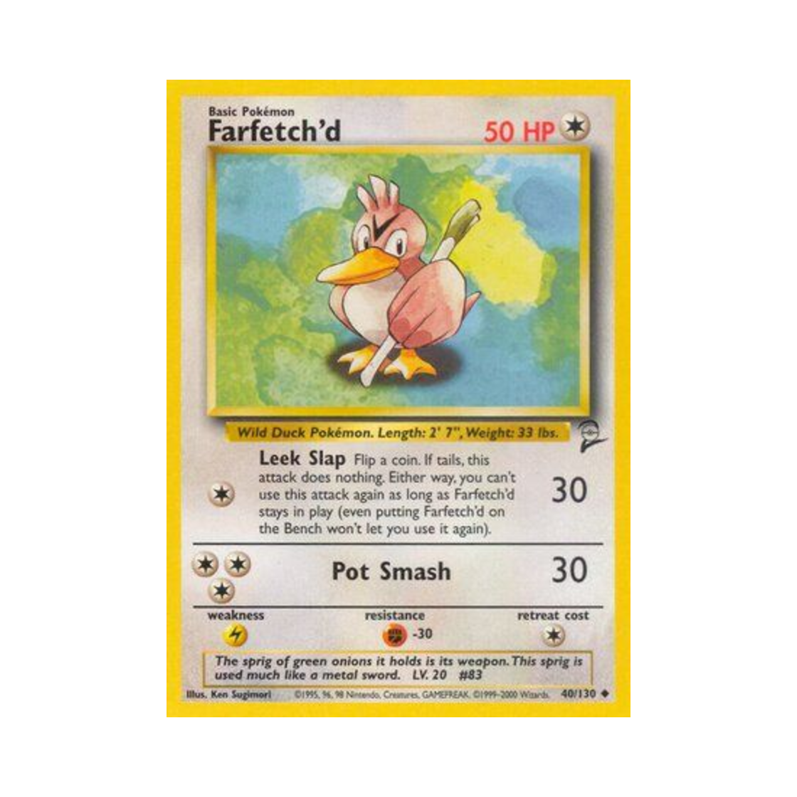 포켓몬 TCG 파오리 U 베이스 세트 2 (영문판)(Pokemon TCG Farfetch'd U Base Set 2 (English Ver.)) - 1