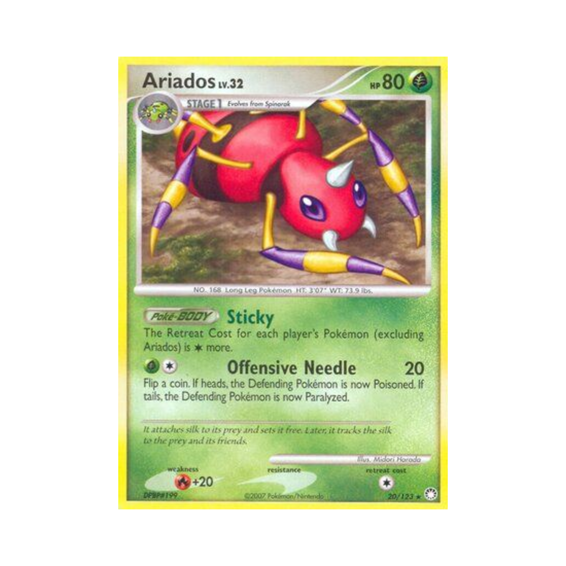 포켓몬 TCG 아리아도스 R 미스터리어스 트레져스 (영문판)(Pokemon TCG Ariados R Mysterious Treasures (English Ver.)) - 1