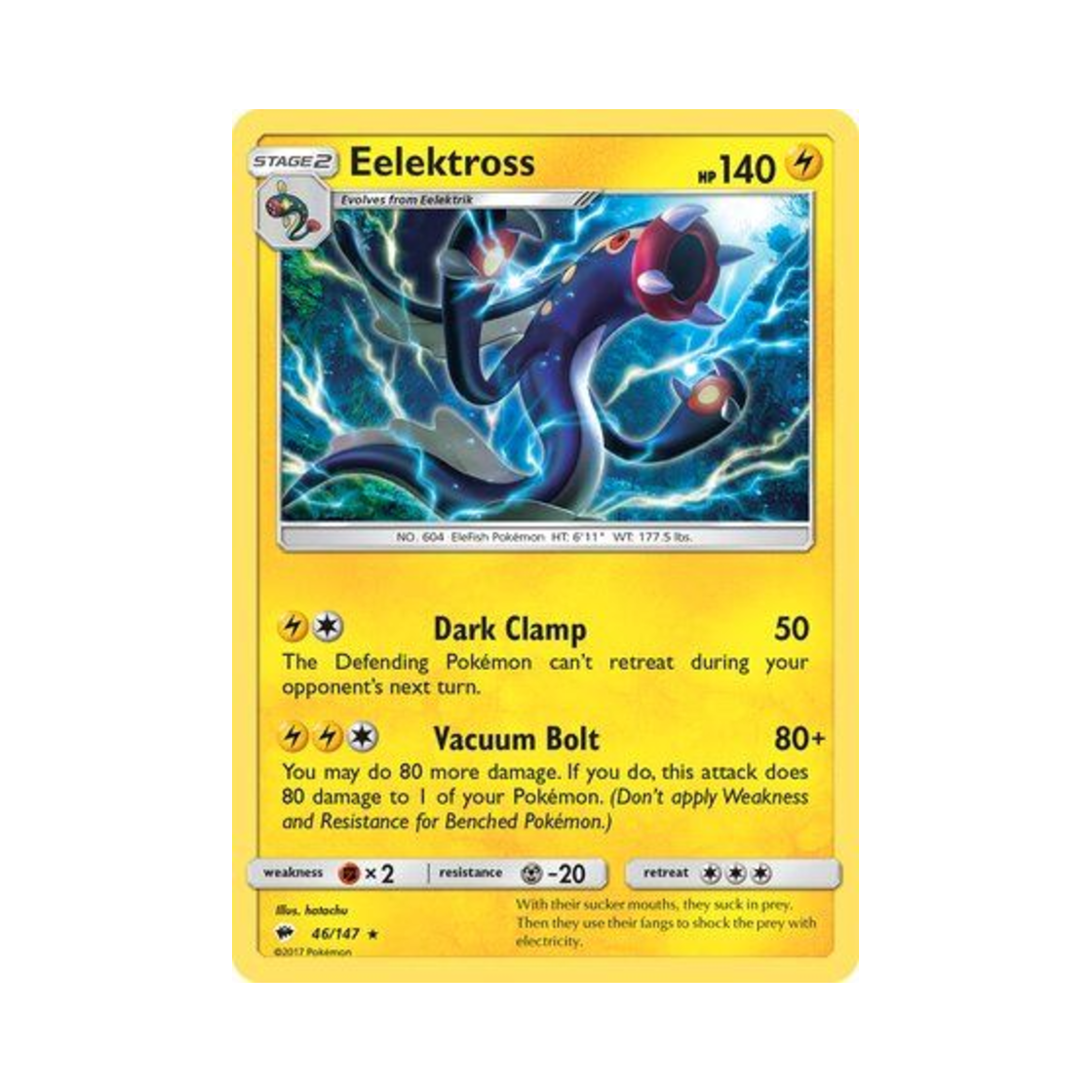 포켓몬 TCG 저리더프 R 버닝 쉐도우 (영문판)(Pokemon TCG Eelektross R Burning Shadows (English Ver.)) - 1