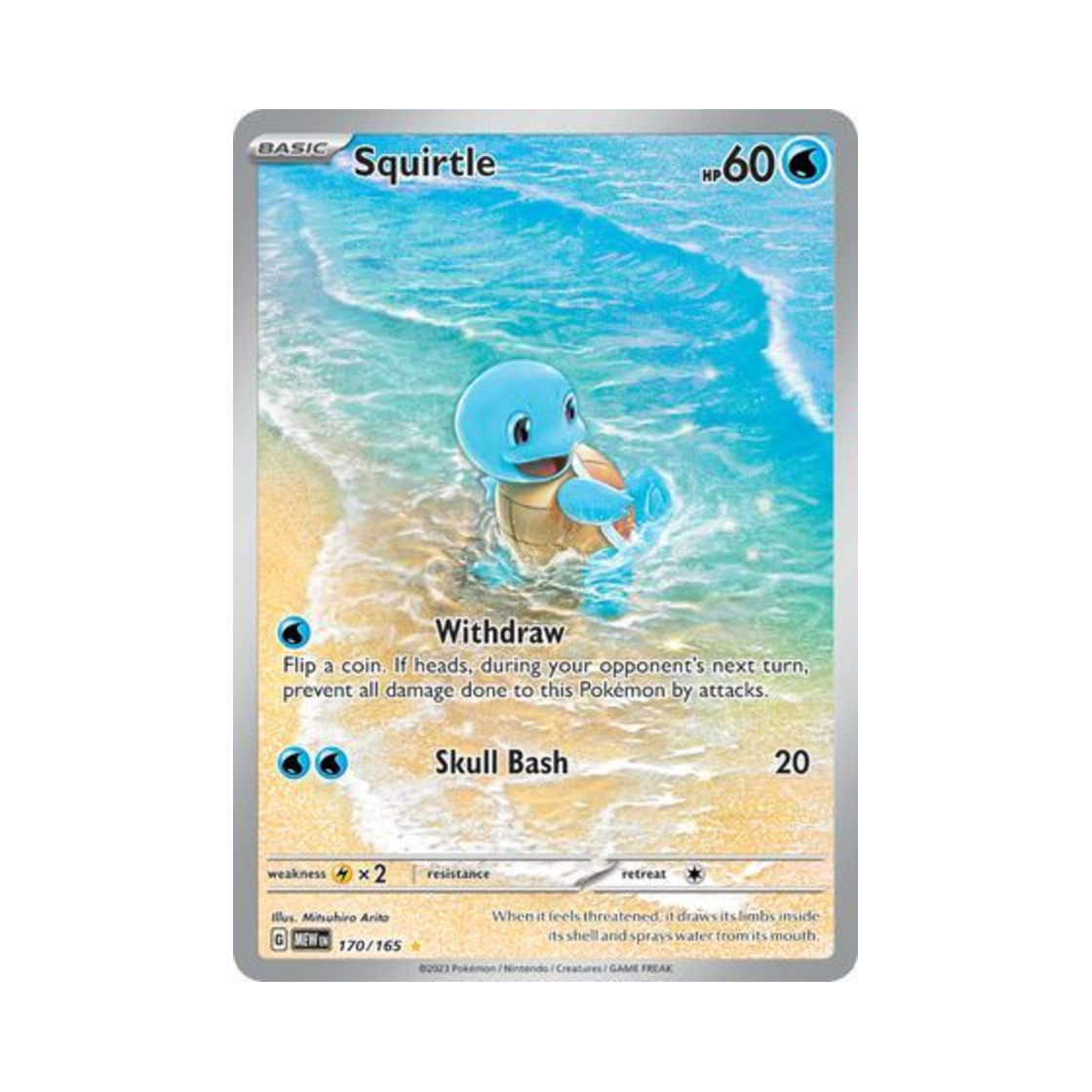 MEW170/165 Pokemon TCG Squirtle IR Scarlet & Violet 151 (English Ver.)