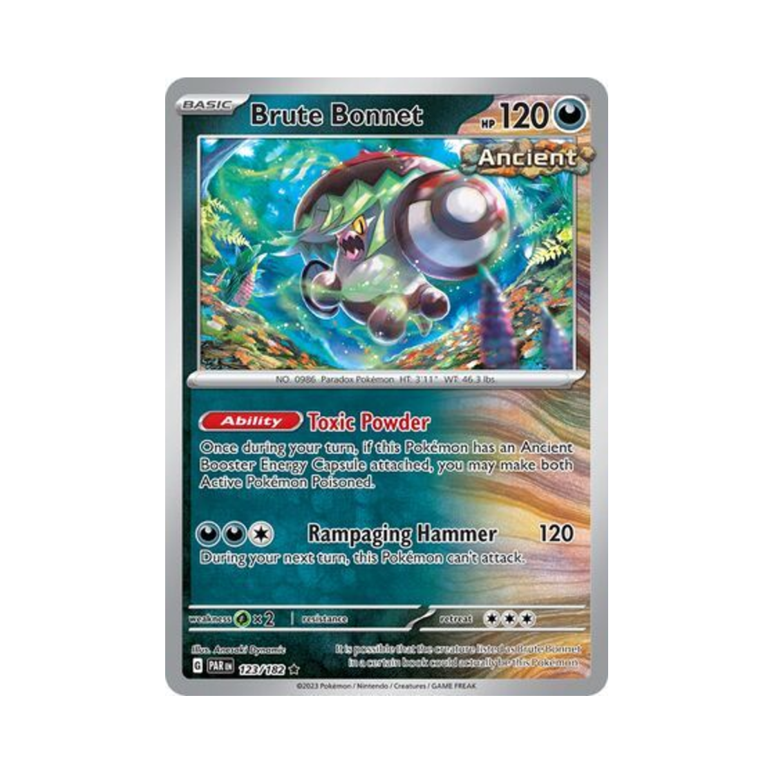 포켓몬 TCG 사나운버섯 R 파라독스 리프트 (영문판)(Pokemon TCG Brute Bonnet R Paradox Rift (English Ver.)) - 1
