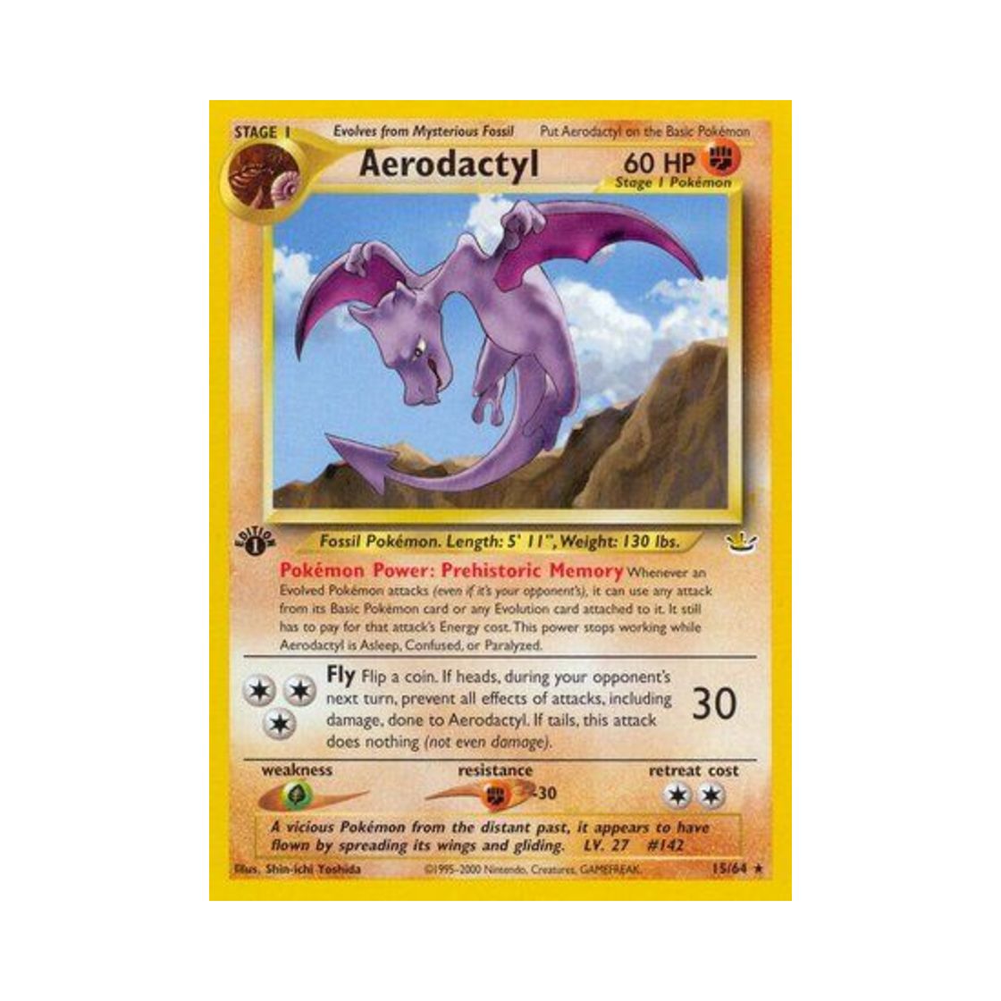 포켓몬 TCG 프테라 R 네오 레버레이션 (영문판)(Pokemon TCG Aerodactyl R Neo Revelation (English Ver.)) - 1