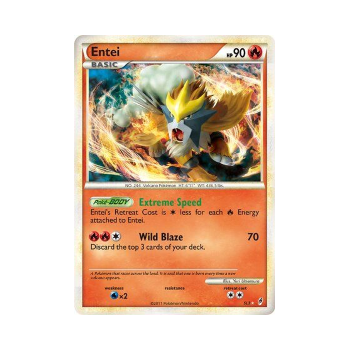 포켓몬 TCG 앤테이 RH 콜 오브 레전즈 (영문판)(Pokemon TCG Entei RH Call of Legends (English Ver.))