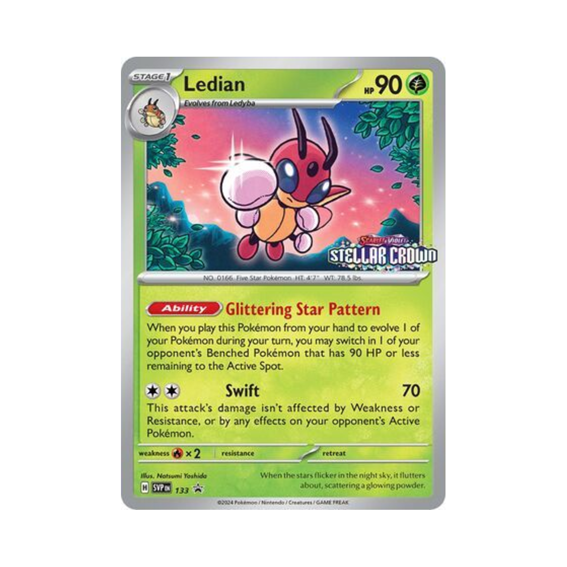 포켓몬 TCG 레디안 P 스칼렛 & 바이올렛 프로모 카드 (영문판)(Pokemon TCG Ledian P Scarlet & Violet Promos (English Ver.))