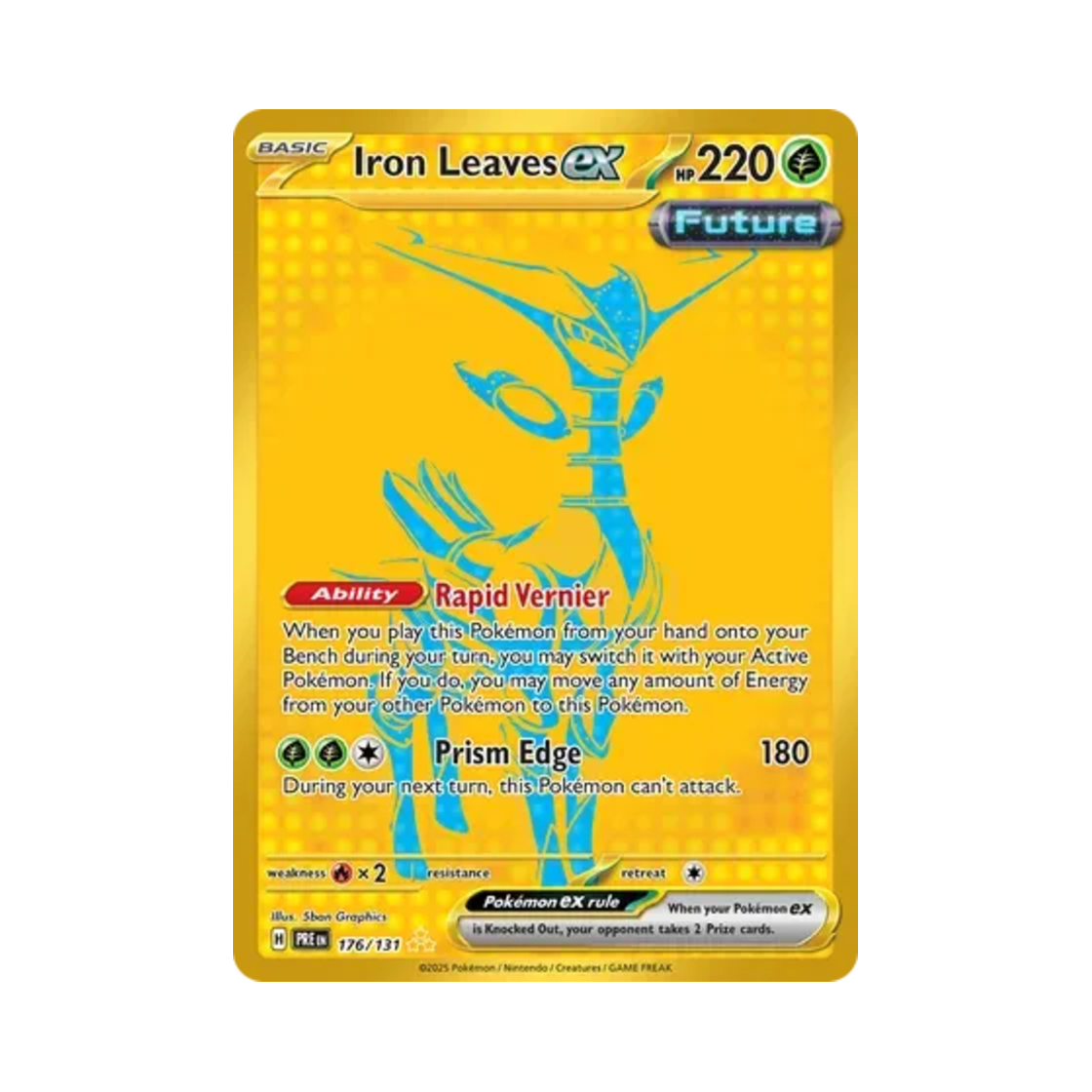 포켓몬 TCG 무쇠잎새 ex HR 프리즈매틱 에볼루션즈 (영문판)(Pokemon TCG Iron Leaves ex HR Prismatic Evolutions (English Ver.)) - 1
