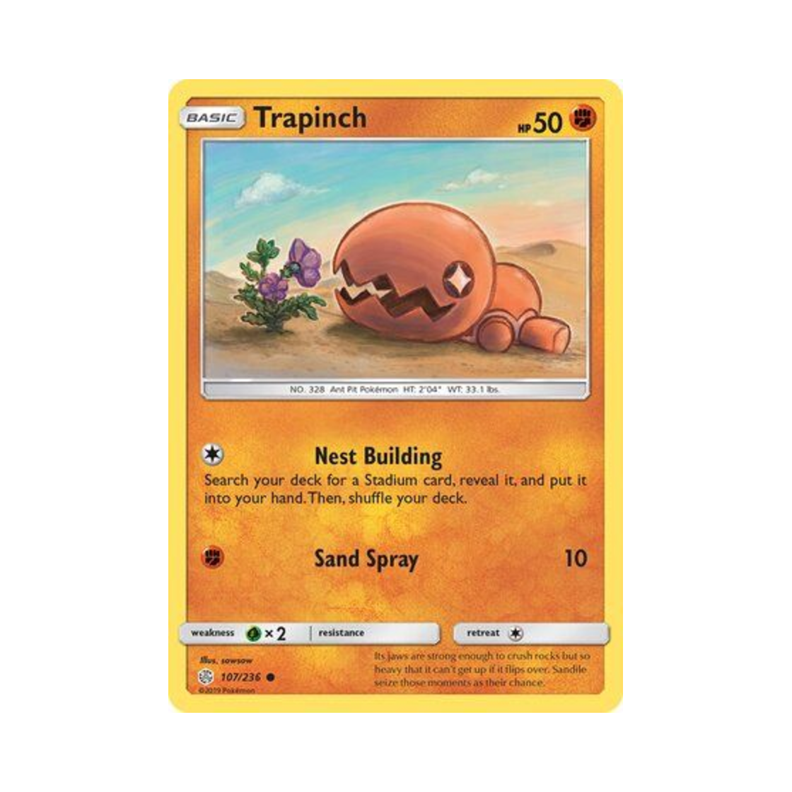 포켓몬 TCG 톱치 C 코스믹 이클립스 (영문판)(Pokemon TCG Trapinch C Cosmic Eclipse (English Ver.)) - 1