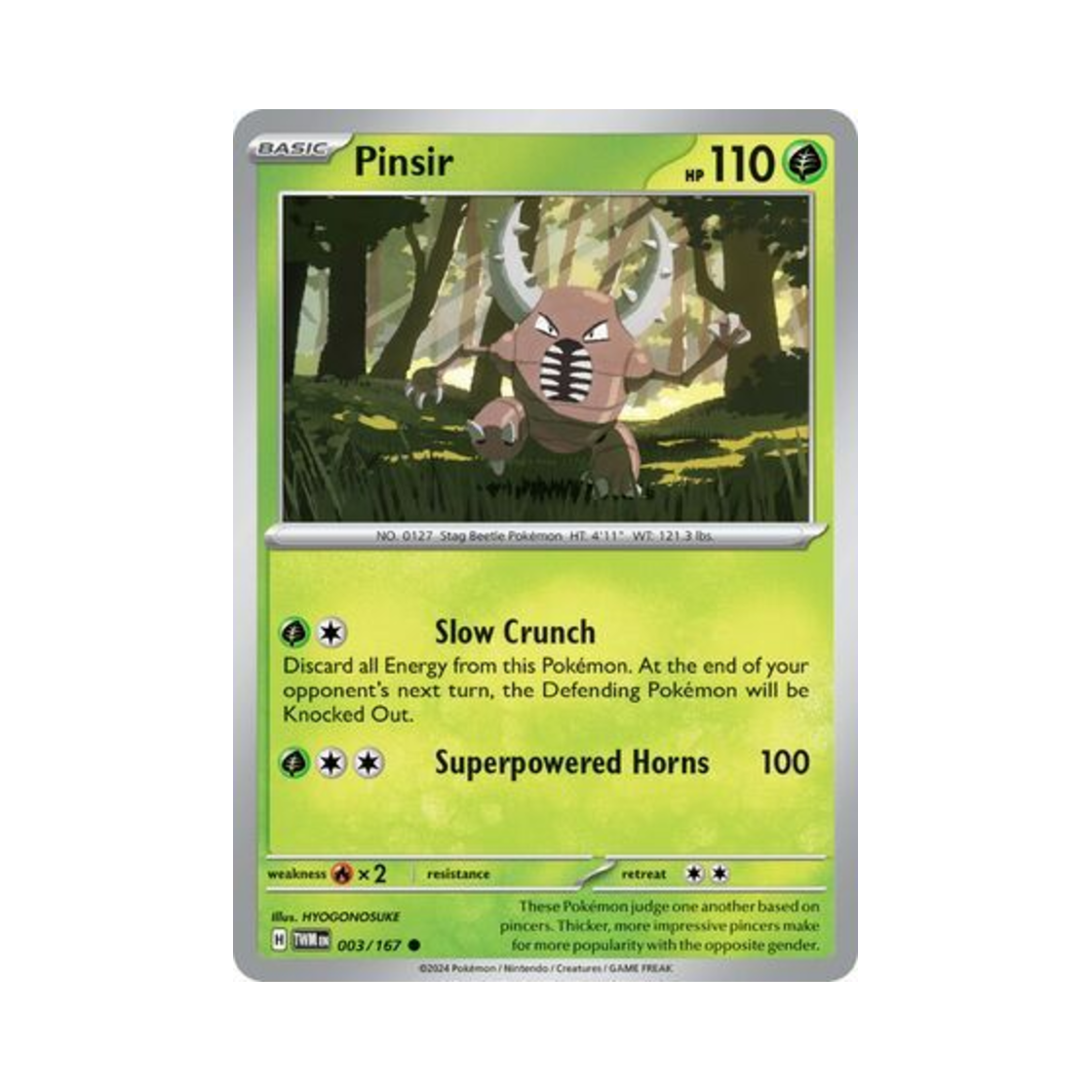 포켓몬 TCG 쁘사이저 C 트와일라잇 마스커레이드 (영문판)(Pokemon TCG Pinsir C Twilight Masquerade (English Ver.)) - 1
