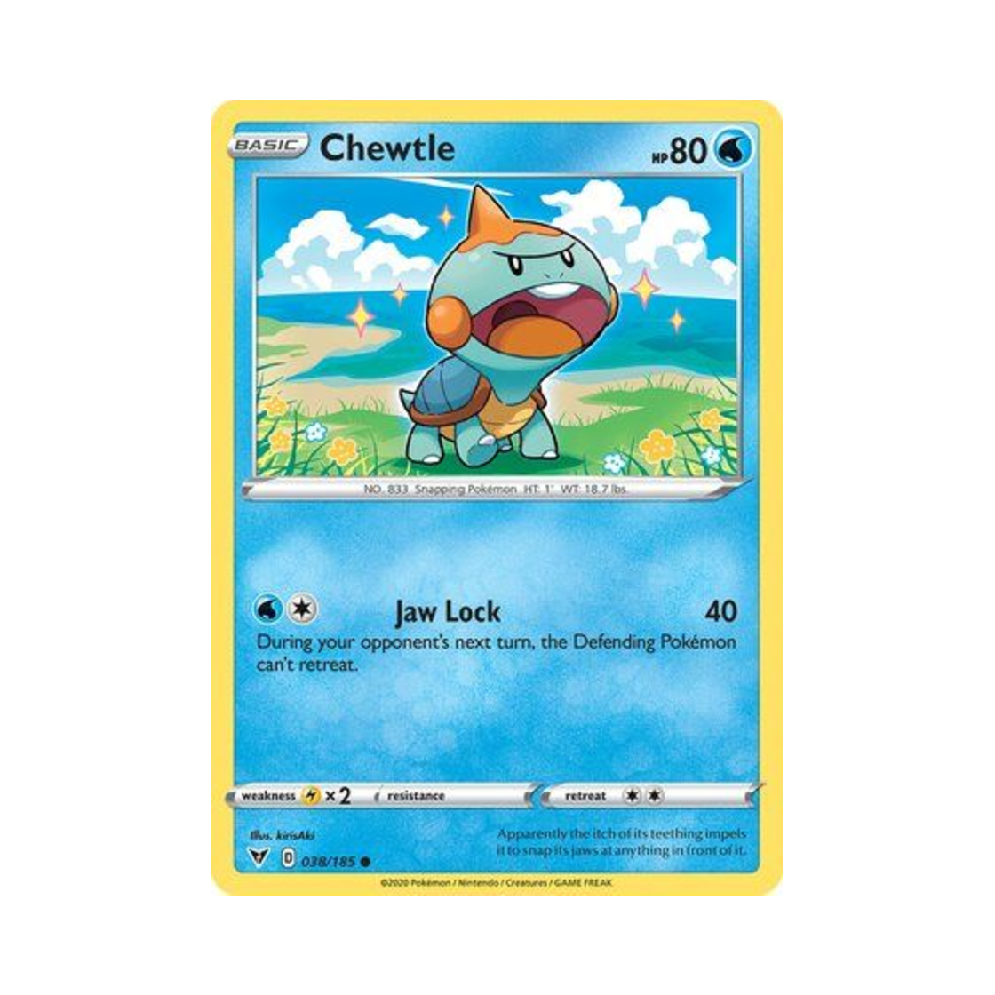 포켓몬 TCG 깨물부기 C 비비드 볼티지 (영문판)(Pokemon TCG Chewtle C Vivid Voltage (English Ver.)) - 1