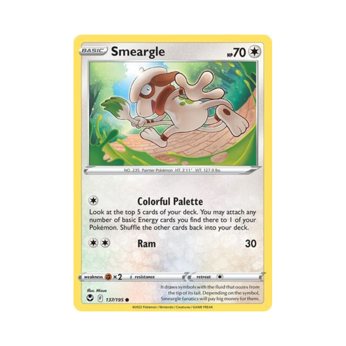 포켓몬 TCG 루브도 C 실버 템페스트 (영문판)(Pokemon TCG Smeargle C Silver Tempest (English Ver.)) - 1