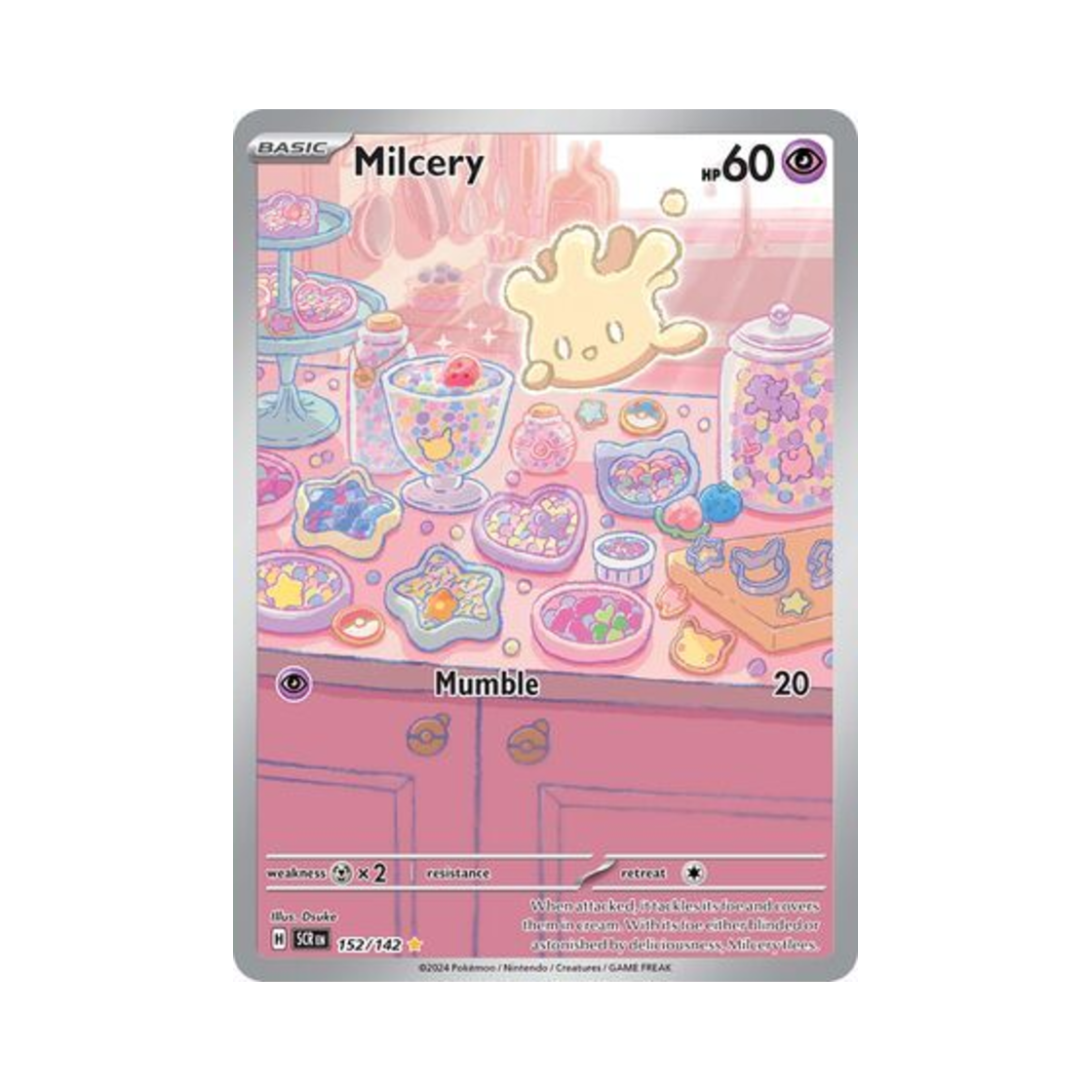 포켓몬 TCG 마빌크 IR 스텔라 크라운 (영문판)(Pokemon TCG Milcery IR Stellar Crown (English Ver.))