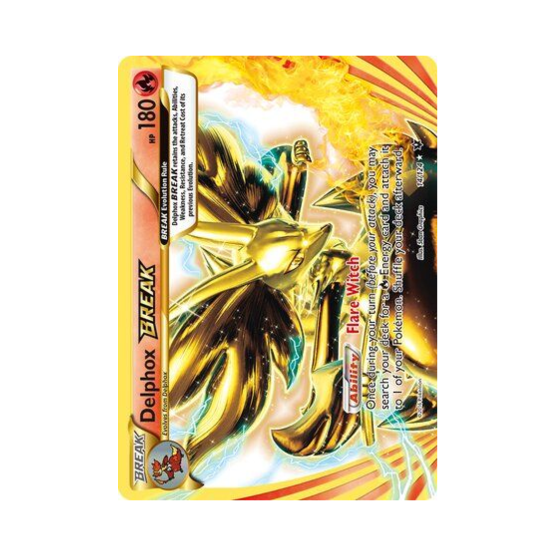 포켓몬 TCG 마폭시 BREAK RB 페이츠 컬라이드 (영문판)(Pokemon TCG Delphox BREAK RB Fates Collide (English Ver.)) - 1