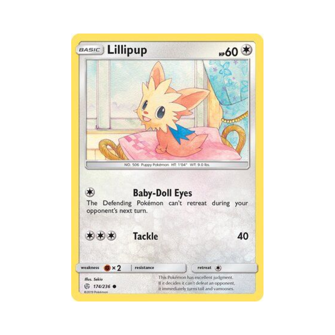 포켓몬 TCG 요테리 C 코스믹 이클립스 (영문판)(Pokemon TCG Lillipup C Cosmic Eclipse (English Ver.)) - 1