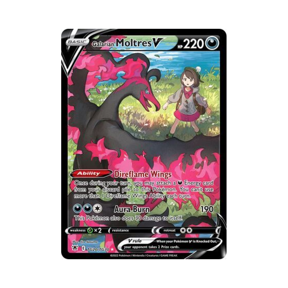 ASRTG20/TG30 Pokemon TCG Galarian Moltres V HRV Astral Radiance (English Ver.)