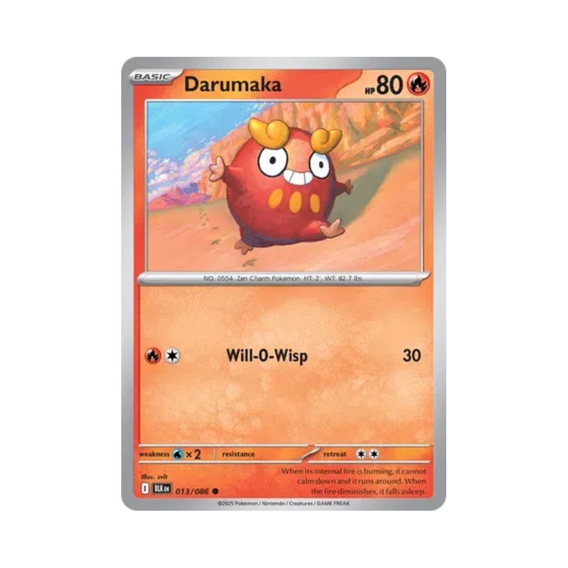 포켓몬 TCG 달막화 C 블랙볼트 (영문판)(Pokemon TCG Darumaka C Black Bolt (English Ver.)) - 1