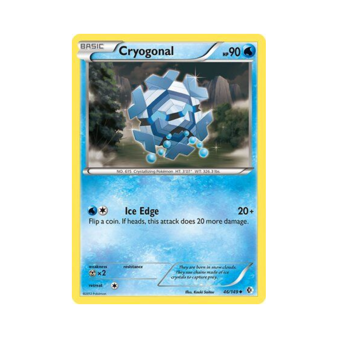 포켓몬 TCG 프리지오 U 바운더리스 크로스드 (영문판)(Pokemon TCG Cryogonal U Boundaries Crossed (English Ver.))