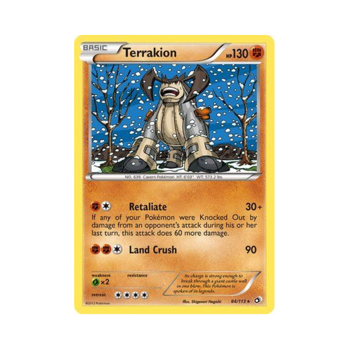 포켓몬 TCG 테라키온 RH 레전더리 트레져스 (영문판)(Pokemon TCG Terrakion RH Legendary Treasures (English Ver.)) - 1
