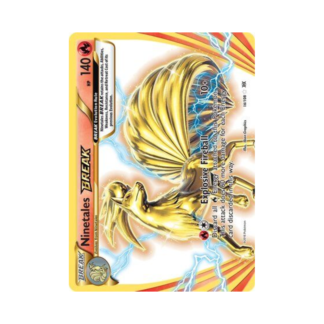 포켓몬 TCG 나인테일 BREAK RB 에볼루션즈 (영문판)(Pokemon TCG Ninetales BREAK RB Evolutions (English Ver.)) - 1
